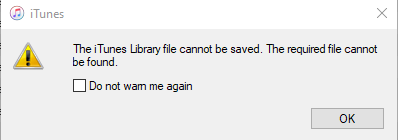 How to Fix “The iTunes Library File Cannot Be Saved” in Windows 10 image 2