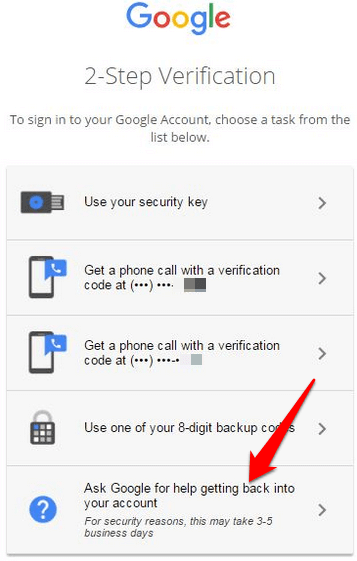 locked out of your google account