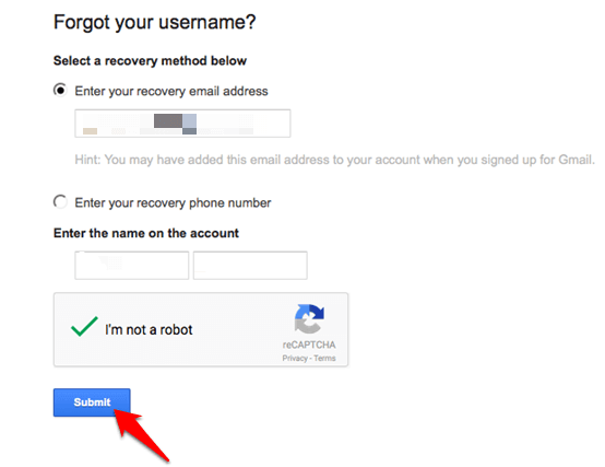 Account Activity Log when requested through Verified Email