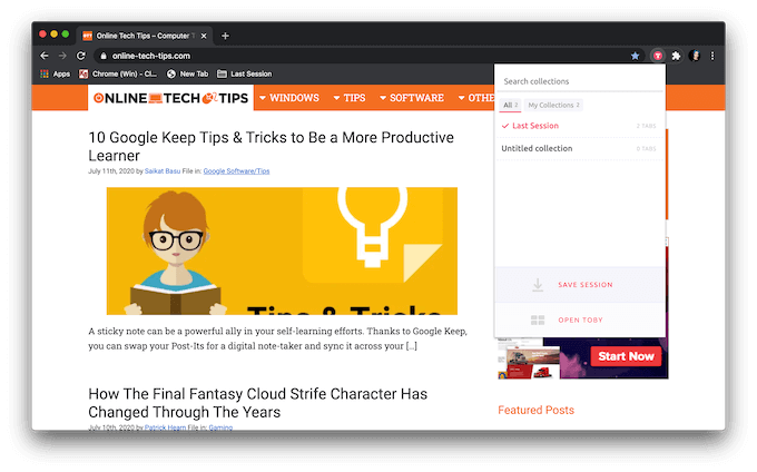How To Save Tabs In The Chrome Browser image 12