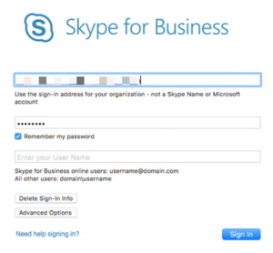 uninstall skype for business on pc