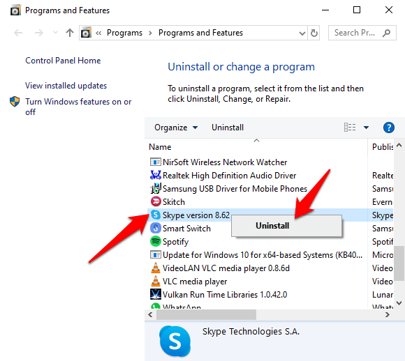 How To Uninstall Skype On Windows 10 - 2