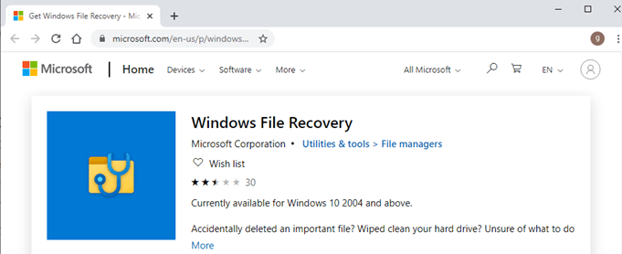 Microsoft Free File Recovery Download