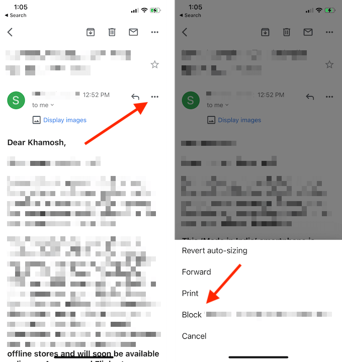 how to unsubscribe from emails on gmail app