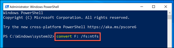 How To Convert a Windows Drive From FAT32 To NTFS image 3