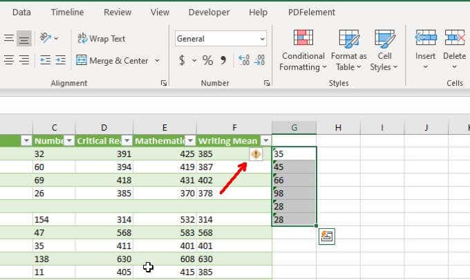 excel format column as text