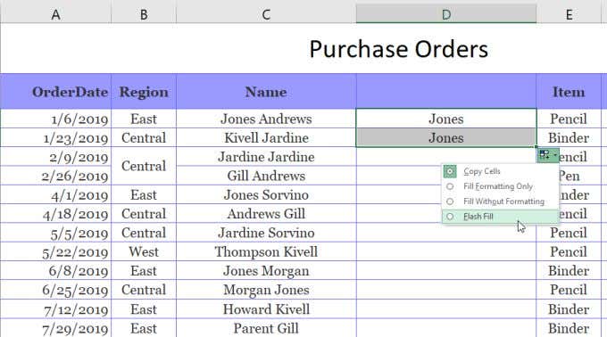 microsoft excel split cells based on enter