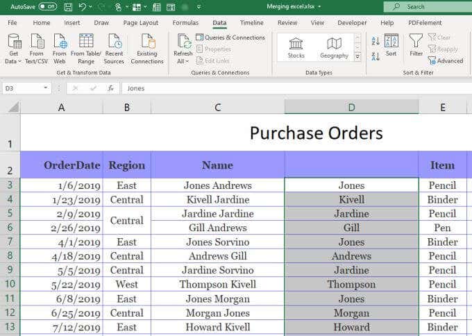 3 Ways To Split a Cell In Excel - 78