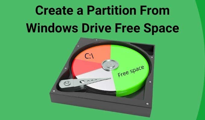 How To Create a Partition From Windows Drive Free Space image 1