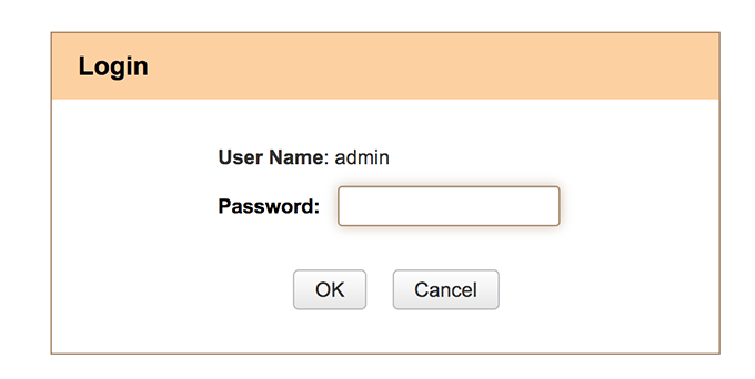 log in router