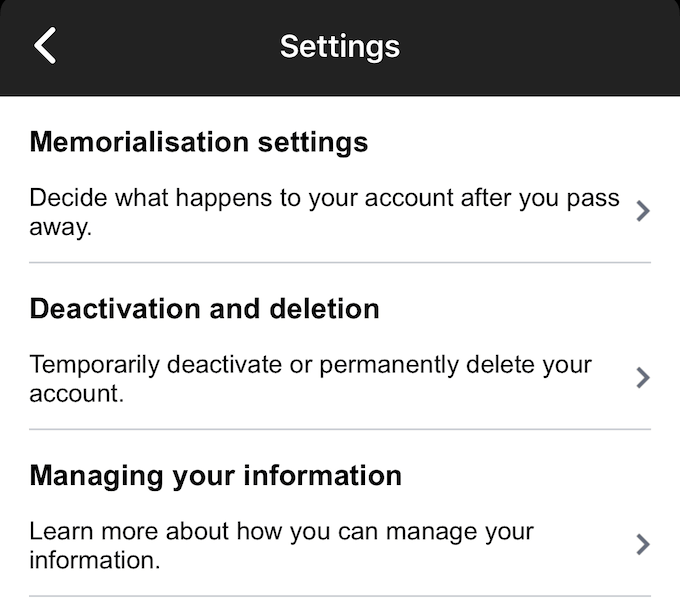 deactivate messenger account