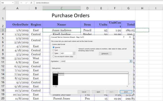 3 Ways To Split a Cell In Excel image 6