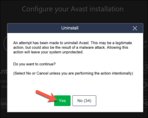 avast removal tool uninstall utility