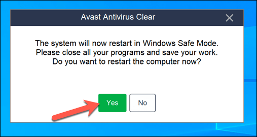 how to run avast in safe mode