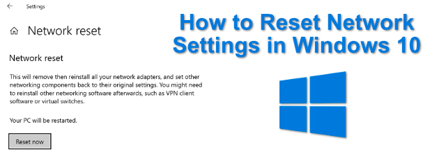 How to Reset Network Settings in Windows 10 image 1