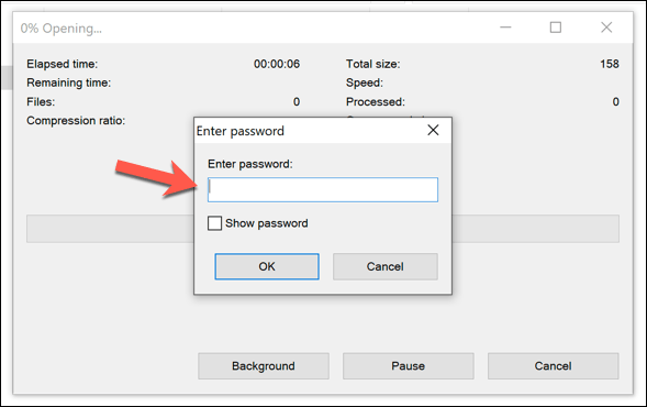 password protect folder windows 10