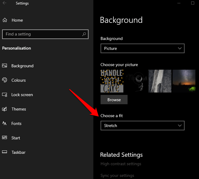 can t change desktop background windows 10