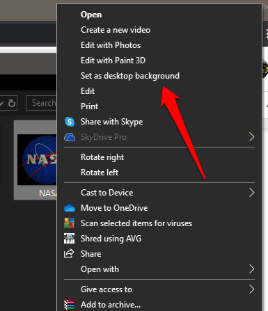 can t change desktop background windows 10