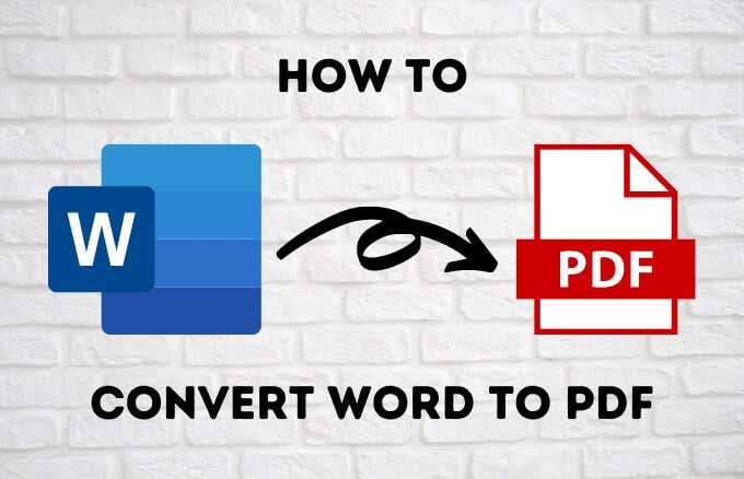 How to Convert a Word Document to PDF