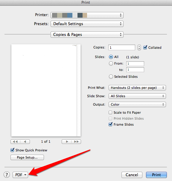 how to change word doc to pdf mac