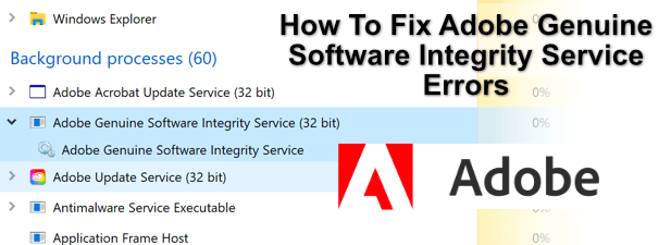 How To Fix Adobe Genuine Software Integrity Service Errors image 1