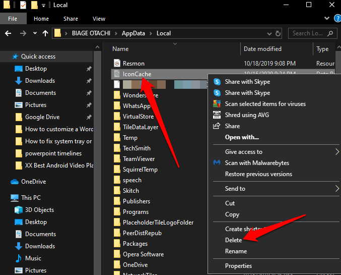 correzione delle icone mancanti nella barra delle applicazioni con l'avvio di Windows Vista