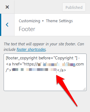 how to edit footer in word press