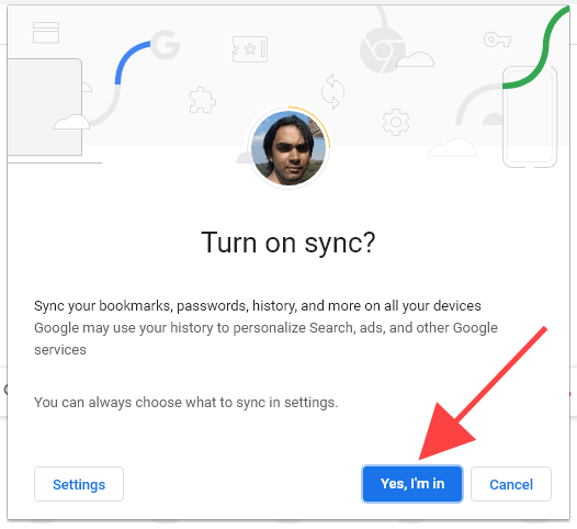 chrome sync not working