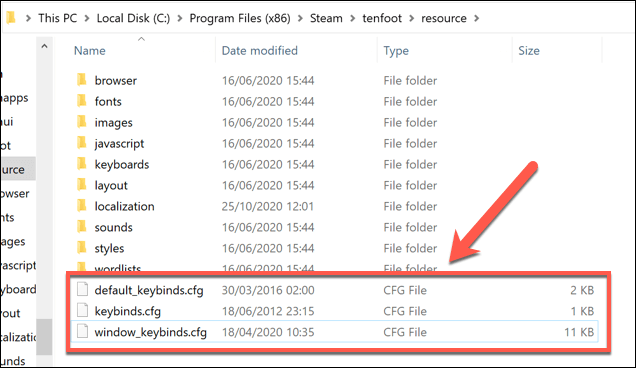 how to open cfg files windows 10