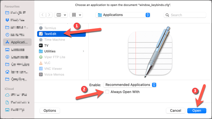 mac textbar