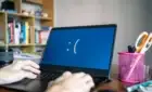Blue Screen of Death error on laptop