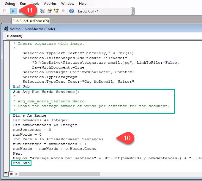 How to Create and Run a Macro in Word - 14
