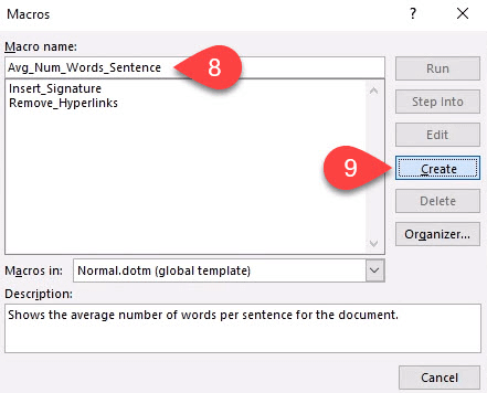 How to Create and Run a Macro in Word - 97