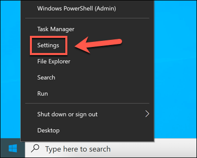 Windows Quick Access menu