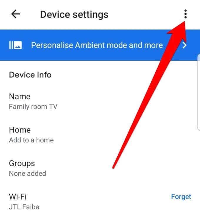 How to Reset a Chromecast - 90