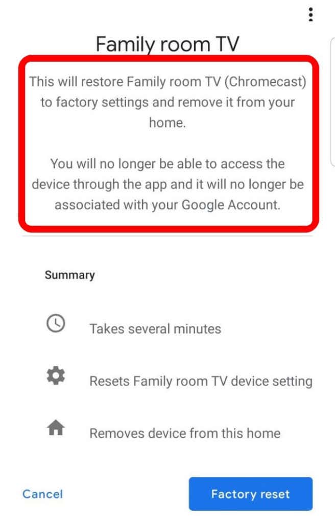 How to Reset a Chromecast image 6