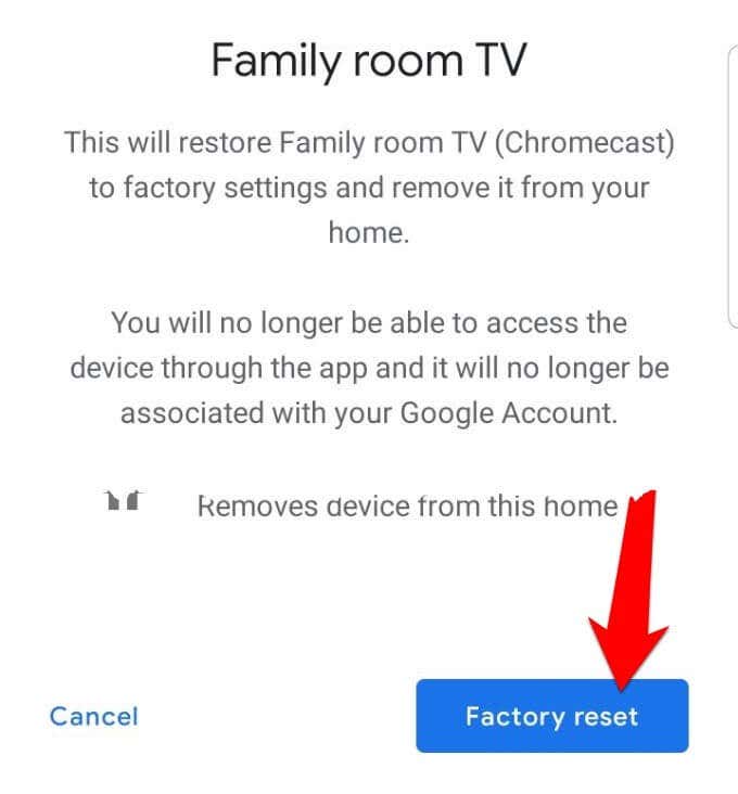 How to Reset a Chromecast - 43