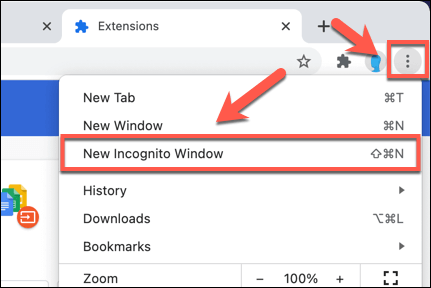 stop extensions in chrome for mac
