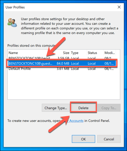 How to Delete a User Profile in Windows 10 image 12