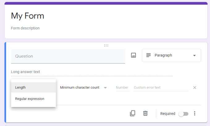 How to Set Up Response Validation in Google Forms image 6