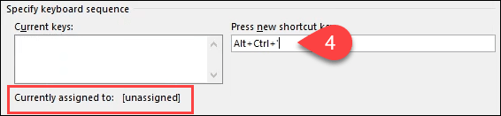 create shortcut for macro in outlook