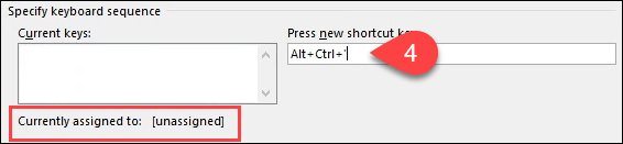 Create or Generate Keyboard Shortcuts for Microsoft Office - 24