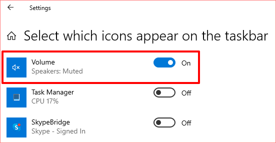 windows 10 volume system icon greyed out