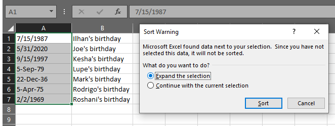How to Sort by Date in Excel image 7