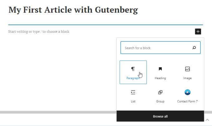 WordPress Gutenberg Tutorial: How to Use the New Editor image 5