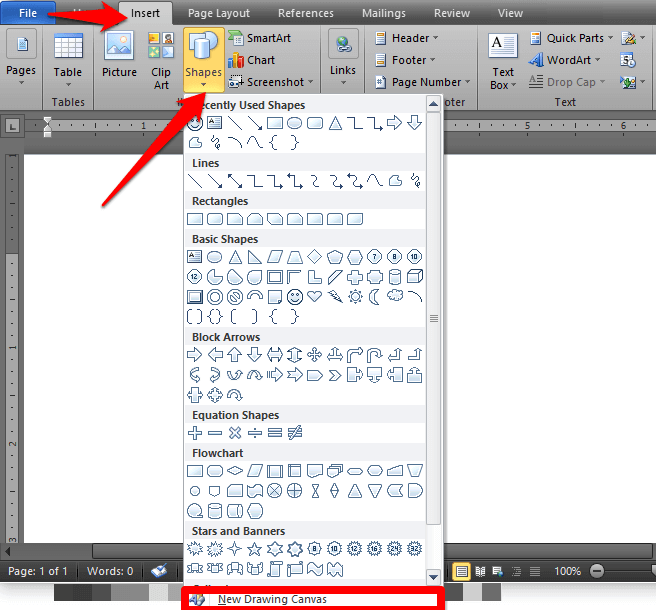 How to Draw in Microsoft Word image 9