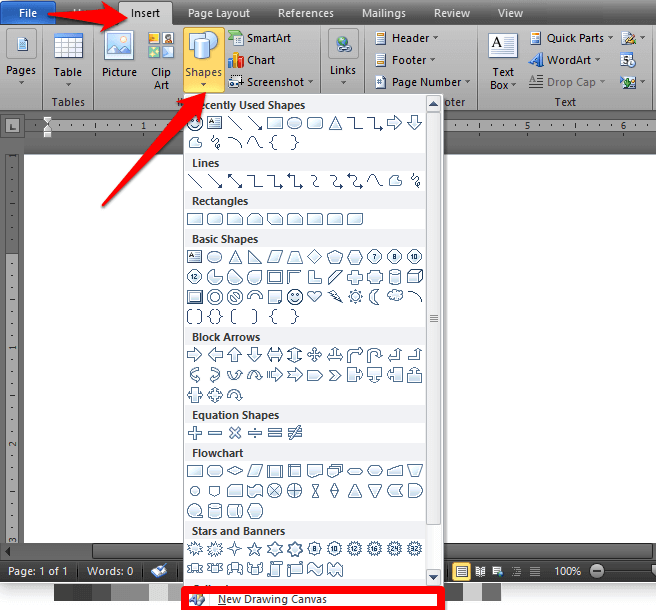 How to Draw in Microsoft Word - 30