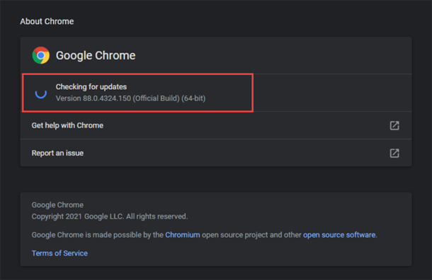 new google chrome update problems