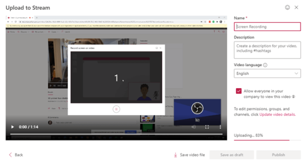 How to Record Your Screen with Microsoft Stream