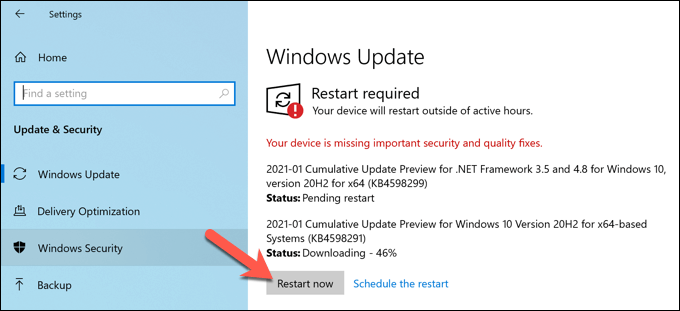 13 Windows Settings Restart